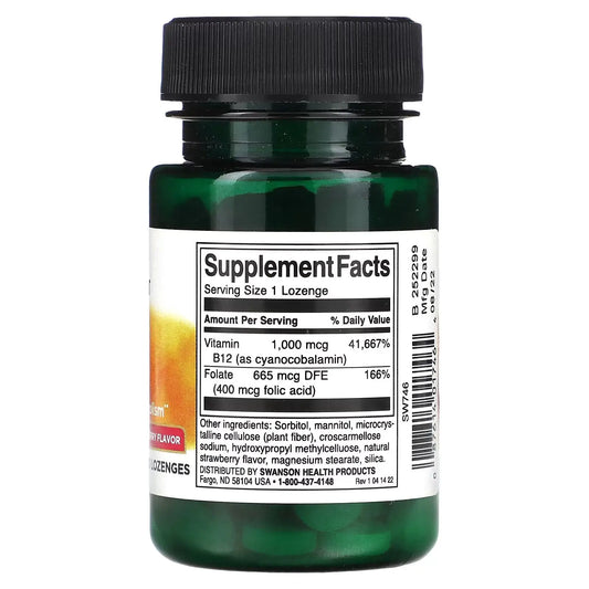 SWANSON B-12 1000 MCG 100 capsules SWANSON