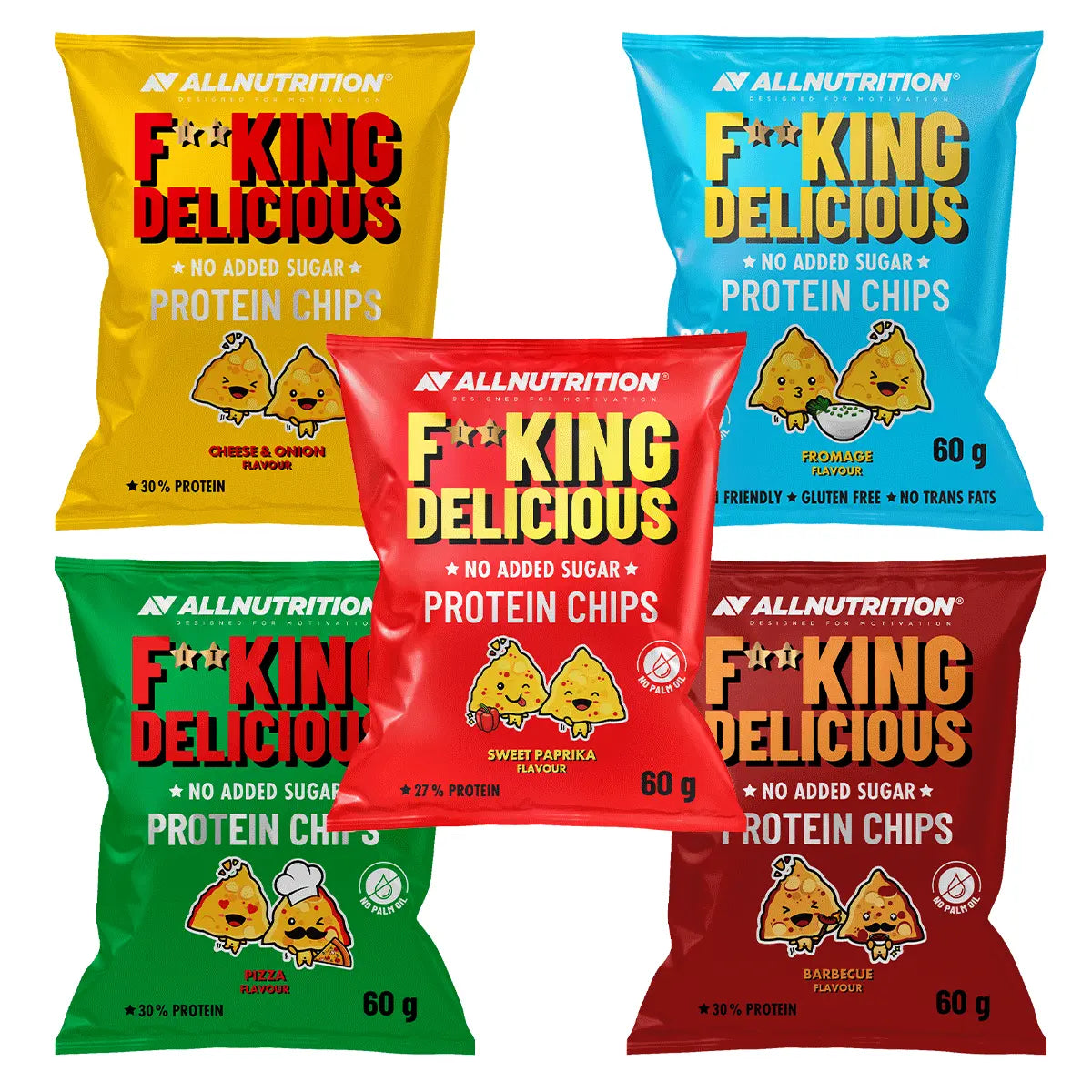ALLNUTRITION FITKING DELICIOUS PROTEIN CHIPS 60 g ALLNUTRITION