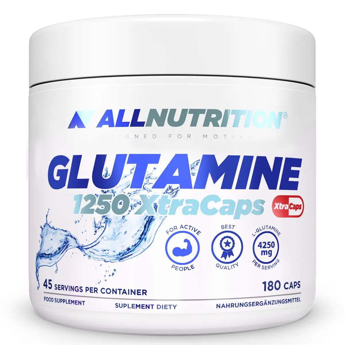 ALLNUTRITION GLUTAMINE 1250 -  180 XtraCaps GO GET FIT