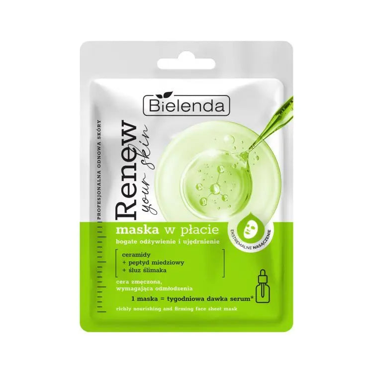 BIELENDA Renew Your Skin Sheet Mask – Rich Nourishment & Firming 17 g Bielenda