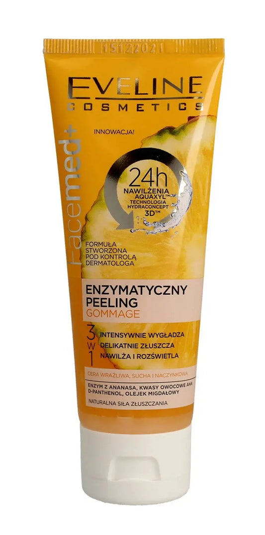 EVELINE Facemed+ Enzymatic Gommage Peeling – Sensitive, Dry & Couperose Skin 50 ml Eveline