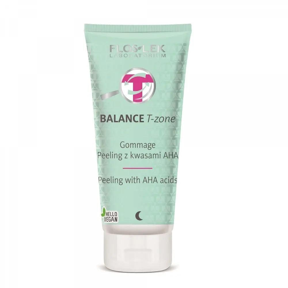Floslek BALANCE T-ZONE Gommage Peeling with AHA Acids 125 g Floslek