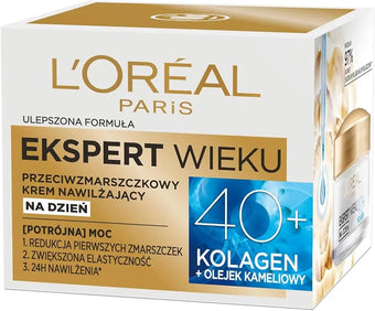 compare product LOREAL Expert Age 40+ dieninis drėkinamasis kremas nuo raukšlių 50 ml