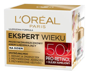 compare product LOREAL Expert Age 50+ raukšles mažinantis stangrinamasis dieninis kremas 50 ml