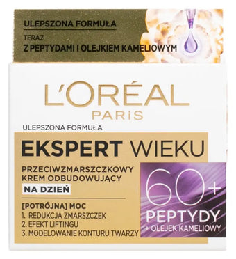 compare product LOREAL Expert Age 60+ raukšles mažinantis atkuriamasis dieninis kremas 50 ml