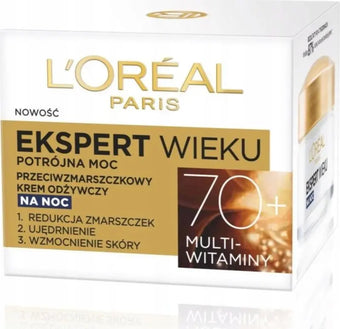 compare product L’Oréal Age Expert 70+ kortsudevastane toitev öökreem 50 ml