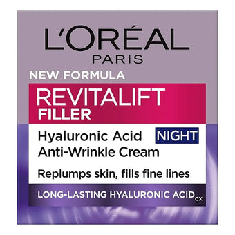 compare product L’Oréal Revitalift Filler 40+ kortsudevastane öökreem hüaluroonhappega 50 ml