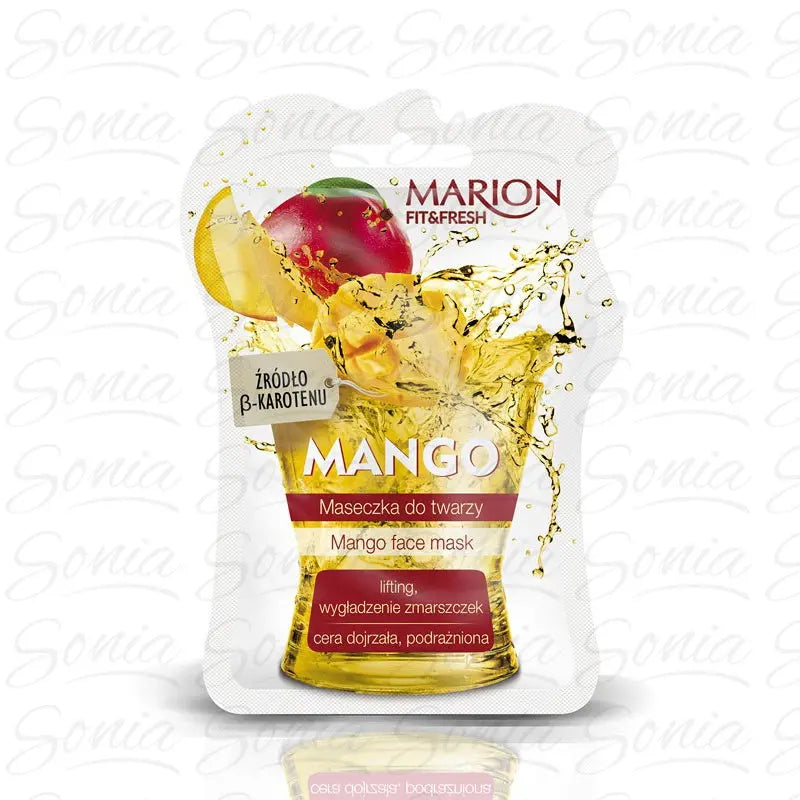 MARION Fit & Fresh Mango Face Mask 7.5 ml — Lifting & Hydration MARION