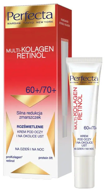 compare product PERFECTA Multi-Collagen Retinol 60+/70+ silma- ja silmalaukreem – sära andev ja kortse vähendav 15 ml