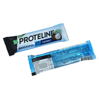 PROTELINE - Protein bar with coconut glazed with confectionery glaze (40g) PROTELINE