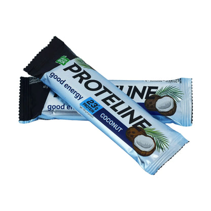 PROTELINE - Protein bar with coconut glazed with confectionery glaze (40g) PROTELINE