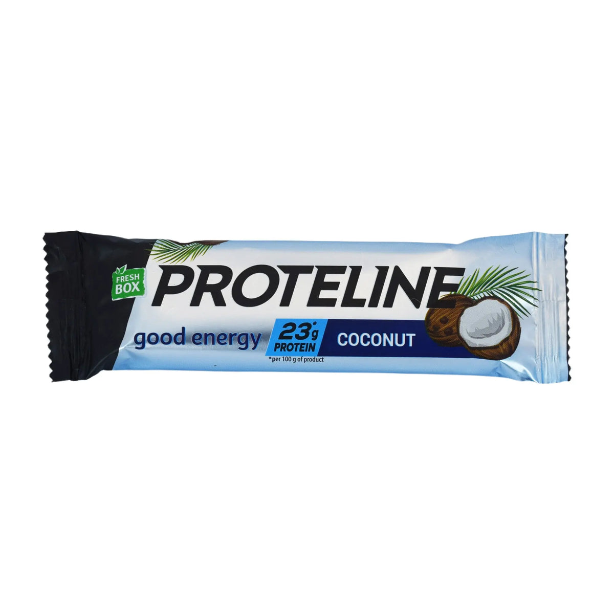 PROTELINE - Protein bar with coconut glazed with confectionery glaze (40g) PROTELINE