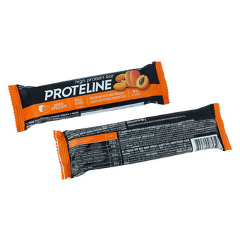 compare product PROTELINE - Protein bar with dried apricots glazed with confectionery glaze (80g)