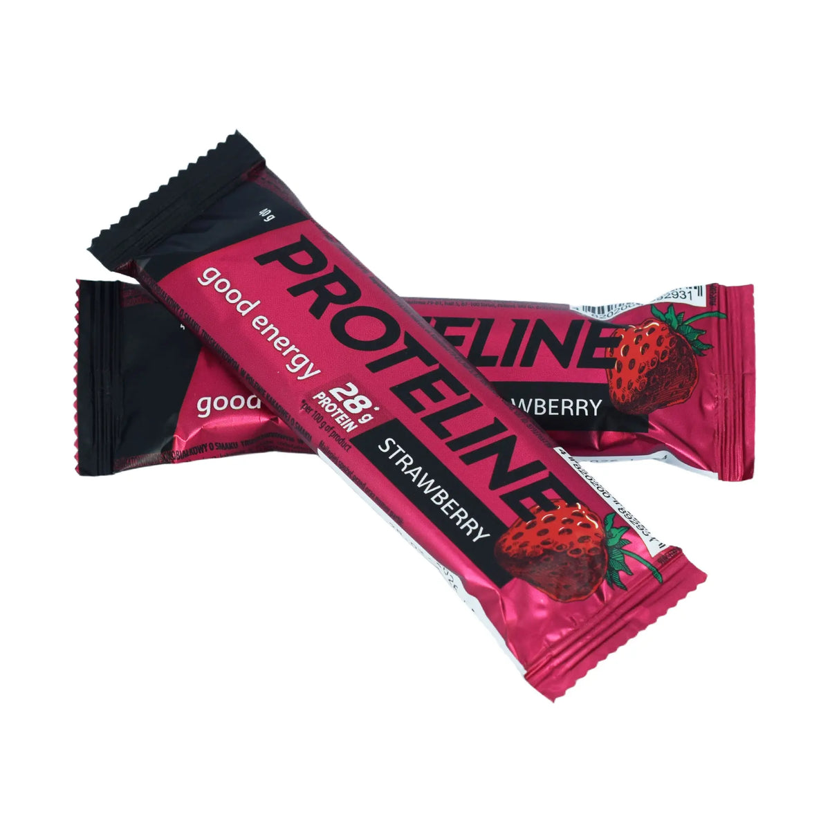 PROTELINE - Strawberry flavored protein bar with confectionery glaze (40g) PROTELINE