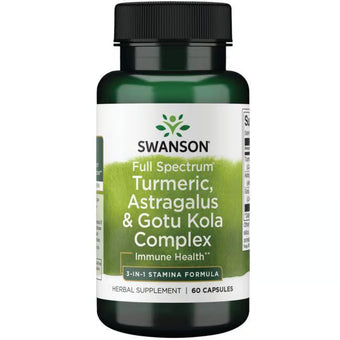 compare product SWANSON FS TURMERIC, ASTRAGALUS & GOTU KOLA 60 capsules