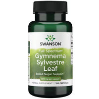 SWANSON GYMNEMA SYLVESTRE LEAF 400 MG 100 capsules GO GET FIT
