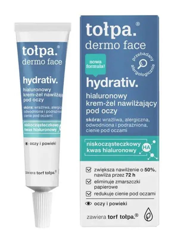TOŁPA Dermo Face Hydrativ Hyaluronic Moisturizing Eye Gel-Cream 10 ml TOŁPA