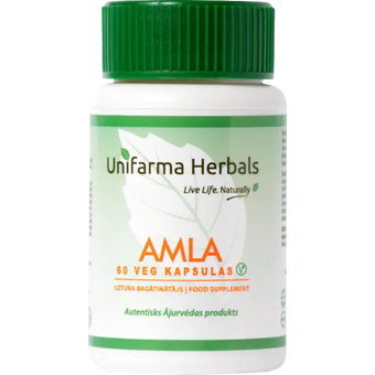 compare product Unifarma Herbals Amla 60 veg. kaps.