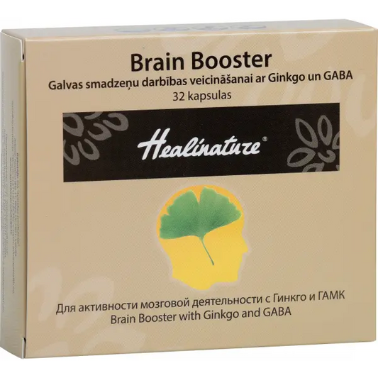 Unifarma Herbals Healinature Brain Booster with Ginkgo and GABA 32 caps Unifarma Herbals