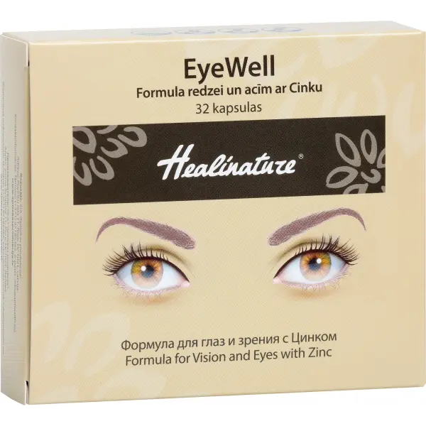Unifarma Herbals Healinature EyeWell Formula for Vision and Eyes with Zinc 32 caps Unifarma Herbals