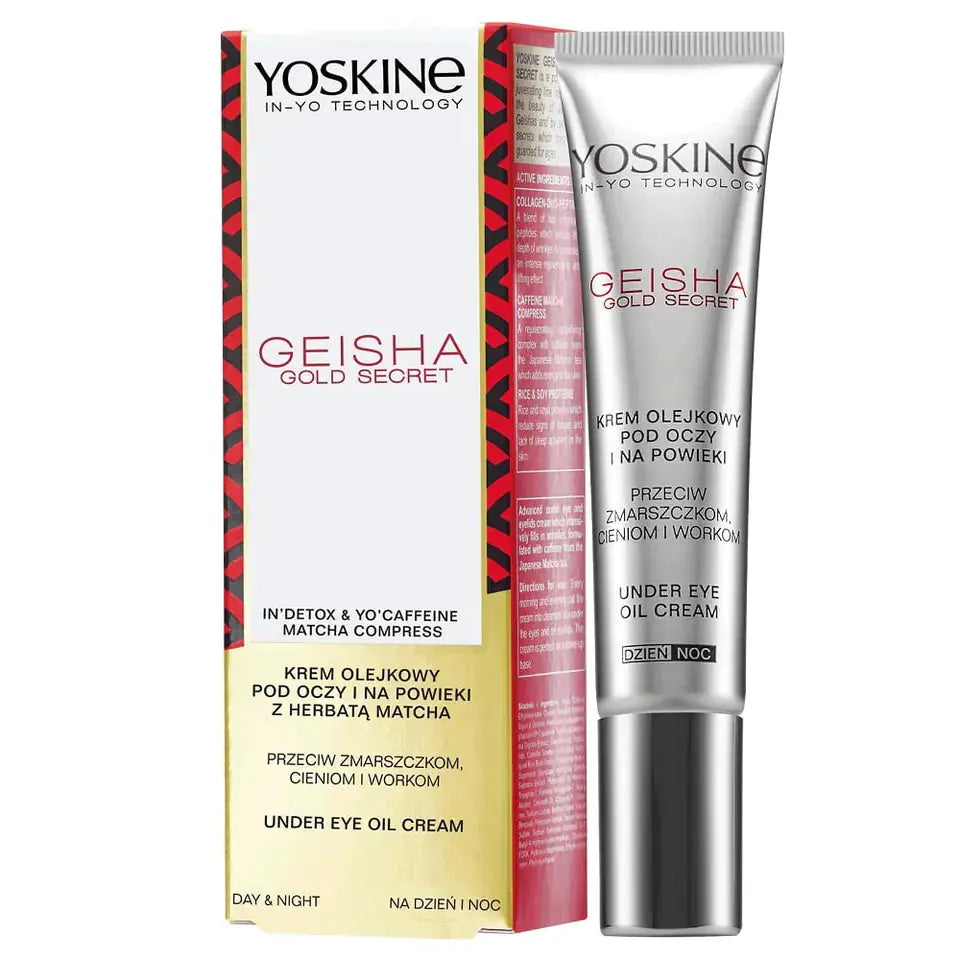 YOSKINE Geisha Gold Secret Smoothing Oil Eye & Eyelid Cream with Caffeine 15 ml YOSKINE